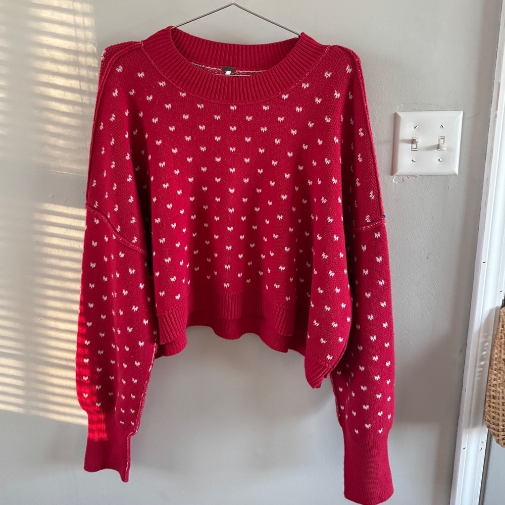 Free people women's easy street‎ solid cropped sweater